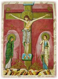 Maria und Johannes unter dem Kreuz